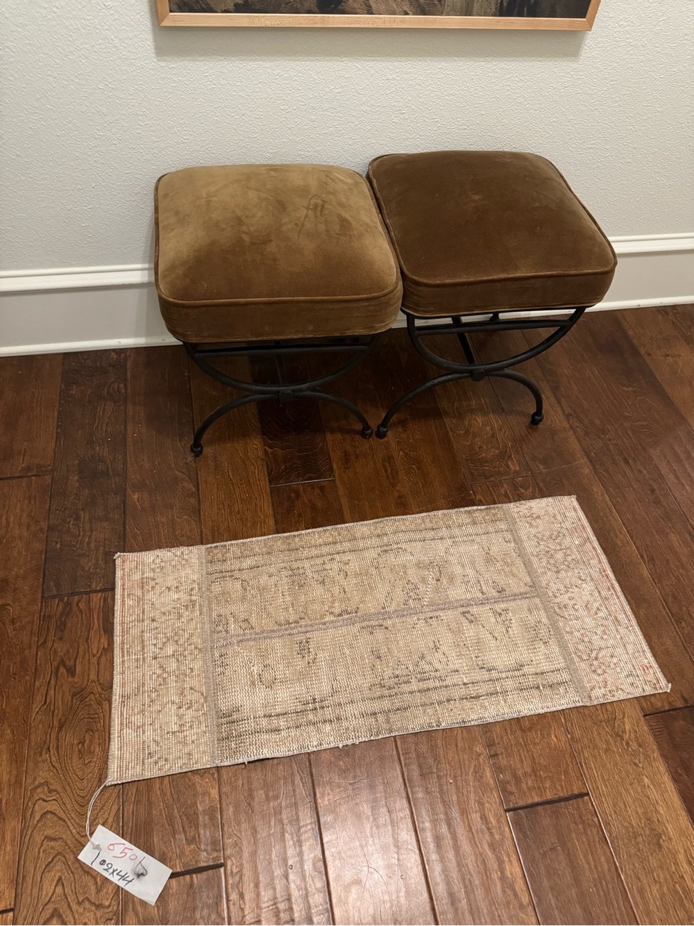Neutral Beige Vintage-Style Turkish Rug